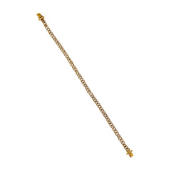 Mod Cuban Link Pave Diamond Chain Bracelet