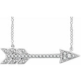 Pave Diamond Arrow Necklace