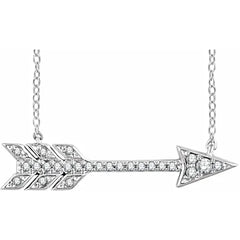 Pave Diamond Arrow Necklace