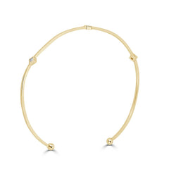 Princess Cut Diamond Cuff Bracelet