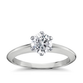 Classic Six Prong Diamond Engagement Ring