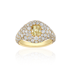 Pave Diamond Domed Ring