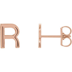 Initial Letter Single Earring