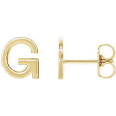 Initial Letter Single Earring