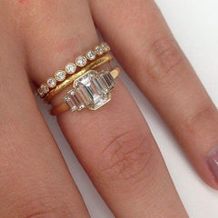 Bezel Set Diamond Engagement Ring Setting