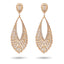 Rose Gold and Diamonds Teardrop Earrings