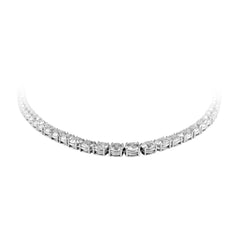 Graduated Diamond Tennis Necklace