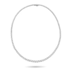 Graduated Diamond Tennis Necklace