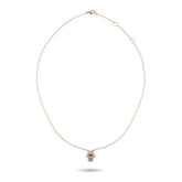 Diamonds and Sapphire Hamsa Hand Necklace