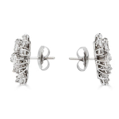Marquise Cluster Diamond Earrings