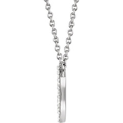 Pave Diamond Disk Necklace