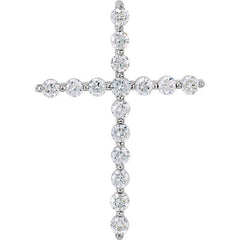 Diamond Share Prong Cross
