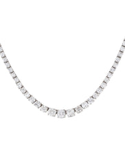 Classic Round Diamond Necklace