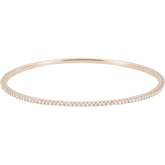 Pave Diamond Bangle Bracelet