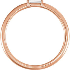 Baguette Diamond Stacking Ring