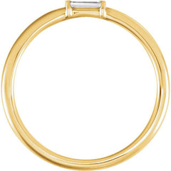 Baguette Diamond Stacking Ring