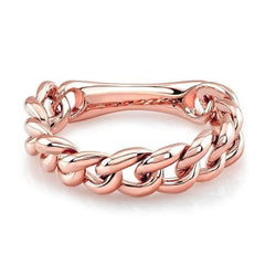 Solid Gold Chain Ring
