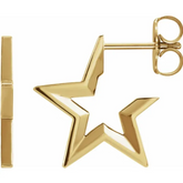 Star Hoop Earrings