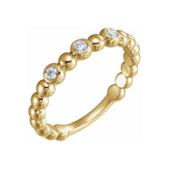Diamond Beads Ring