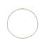 Petite Yellow Gold Tennis Necklace