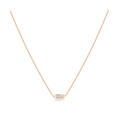 Baguette Diamond Layering Necklace
