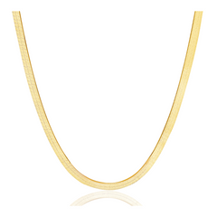 14k Gold Herringbone Necklace