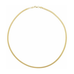 14k Gold Herringbone Necklace