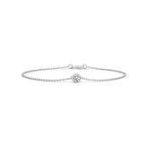 Single Bezel Set Diamond Bracelet