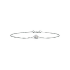 Single Bezel Set Diamond Bracelet
