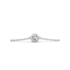 Single Bezel Set Diamond Bracelet
