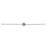 Single Evil Eye Bracelet with Diamonds