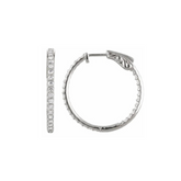 Diamond Hoop Earrings