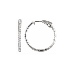 Diamond Hoop Earrings
