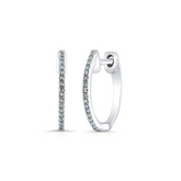 Pave Diamond Huggie Earrings