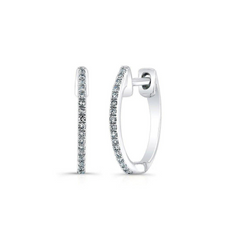 Pave Diamond Huggie Earrings