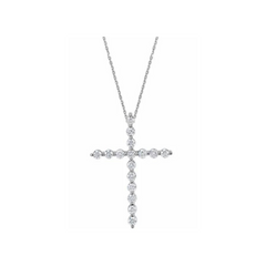 Diamond Share Prong Cross