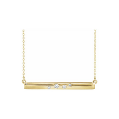 Diamonds Bar Necklace