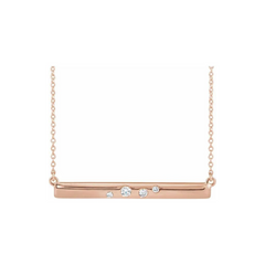 Diamonds Bar Necklace
