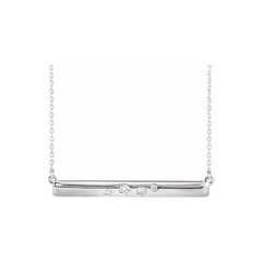 Diamonds Bar Necklace