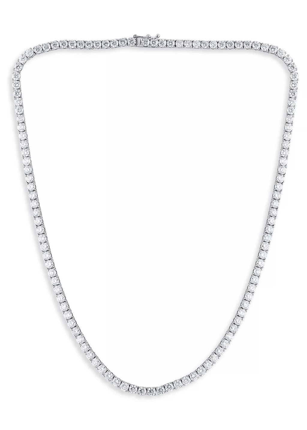 Essentials Four Prong Diamond Tennis Necklace