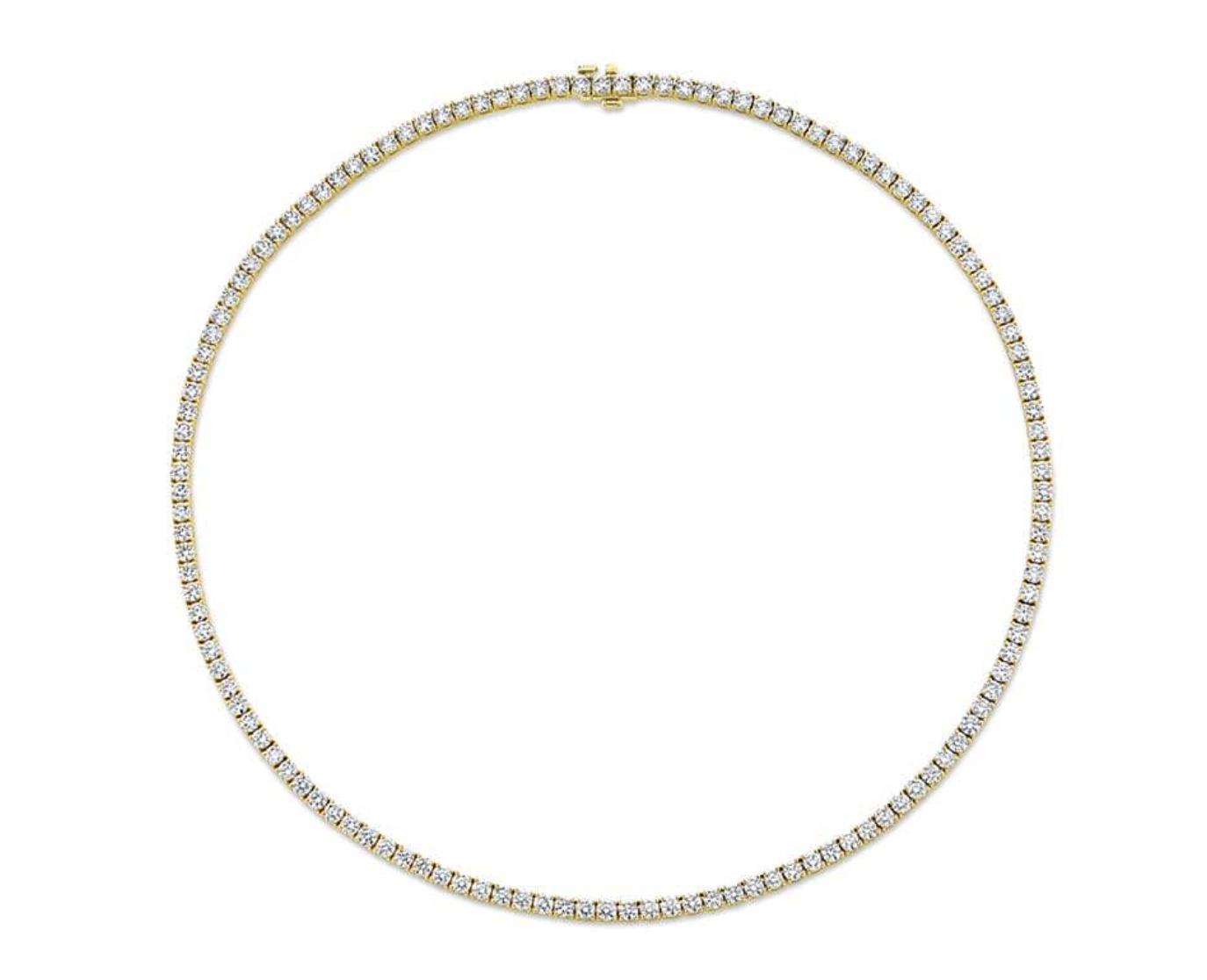 Essentials Four Prong Diamond Tennis Necklace