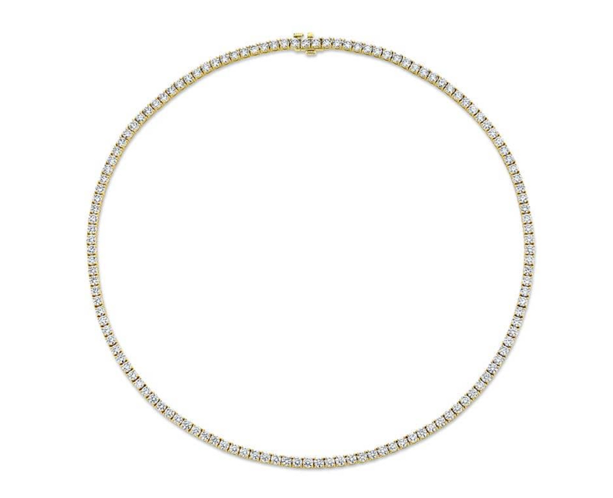 Essentials Four Prong Diamond Tennis Necklace