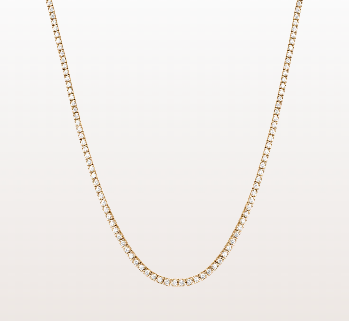 Essentials Four Prong Diamond Tennis Necklace