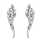 Angel Wing Earrings with Diamonds