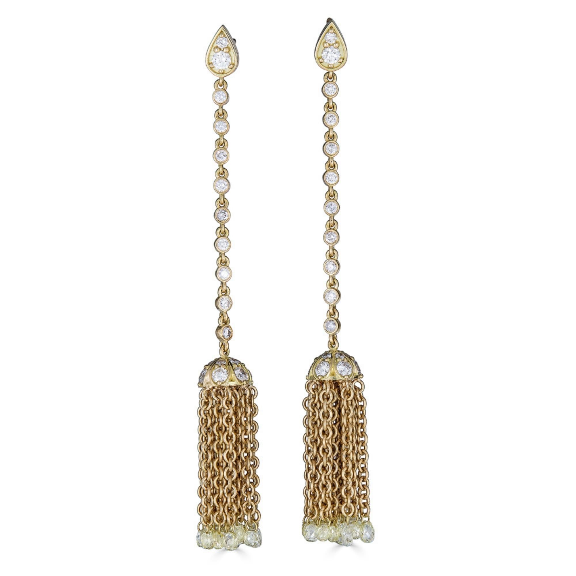 Chantilly Long Tassel Earrings