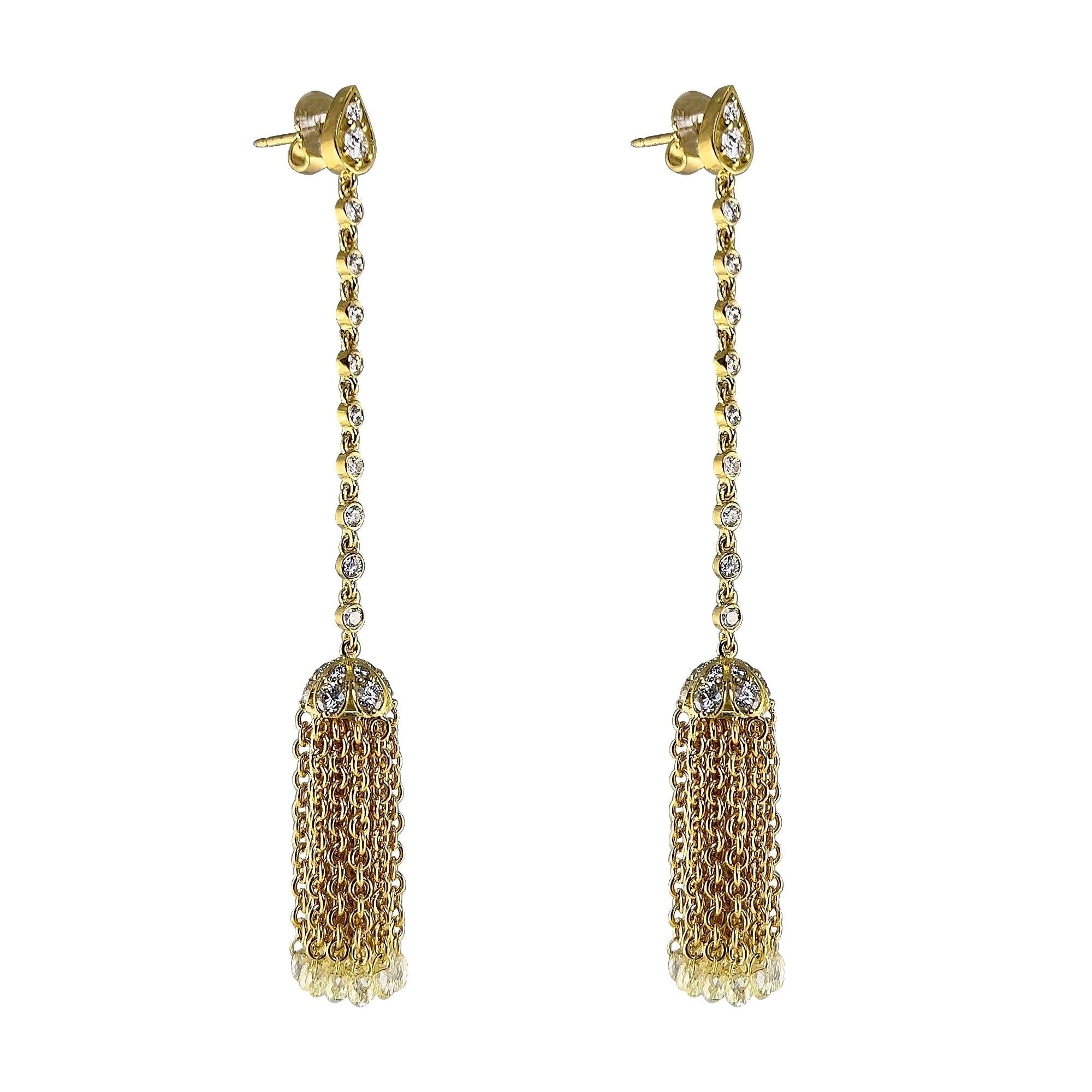 Chantilly Long Tassel Earrings Secondary image