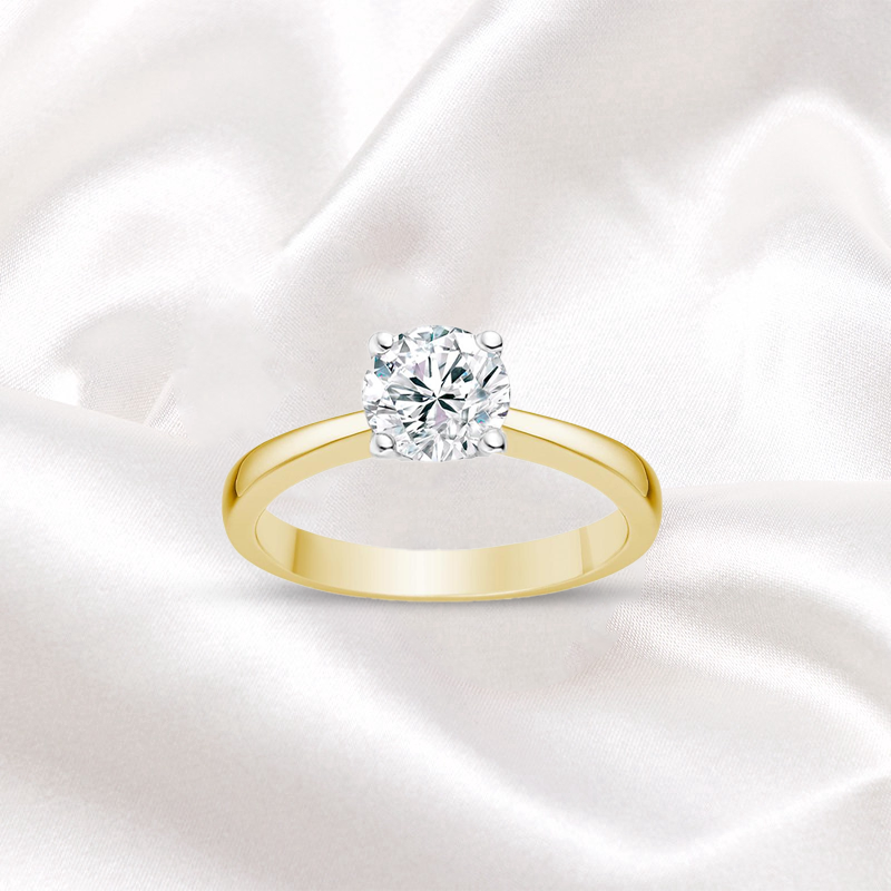 Classic Four Prong Diamond Engagement Ring Secondary image