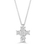 Asscher Cut Diamond Cross Necklace