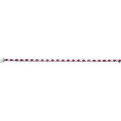 Ruby and Diamond Tennis Bracelet