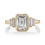 Bezel Set Diamond Engagement Ring Setting